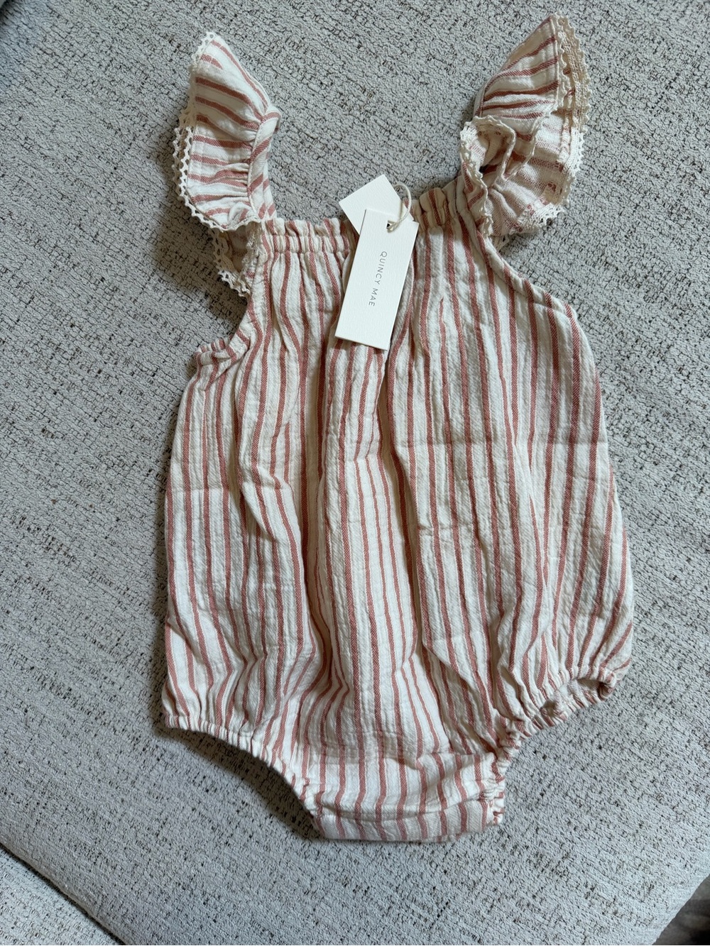 Quincy Mae Striped Romper